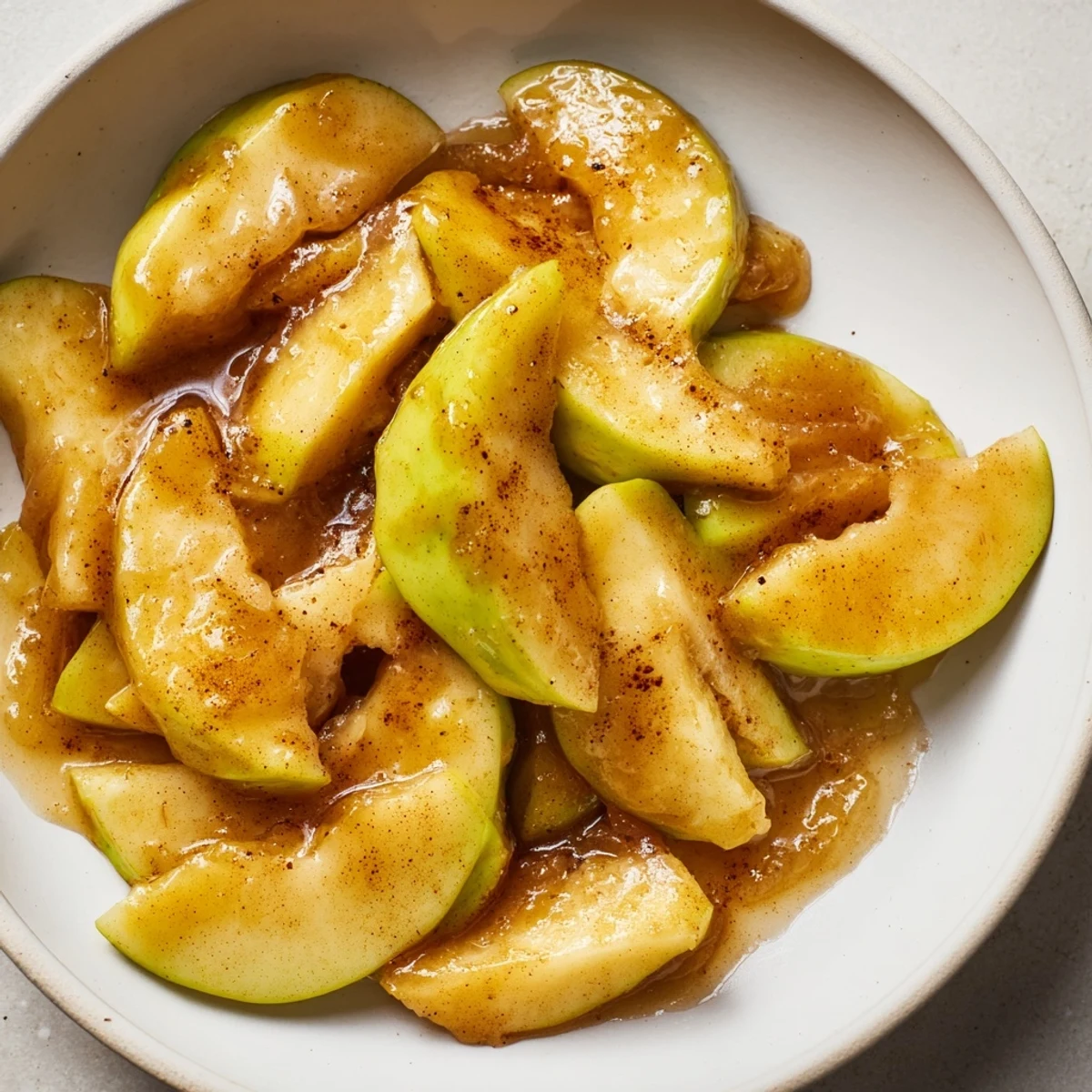 Baked Apple Slices Cinnamon
