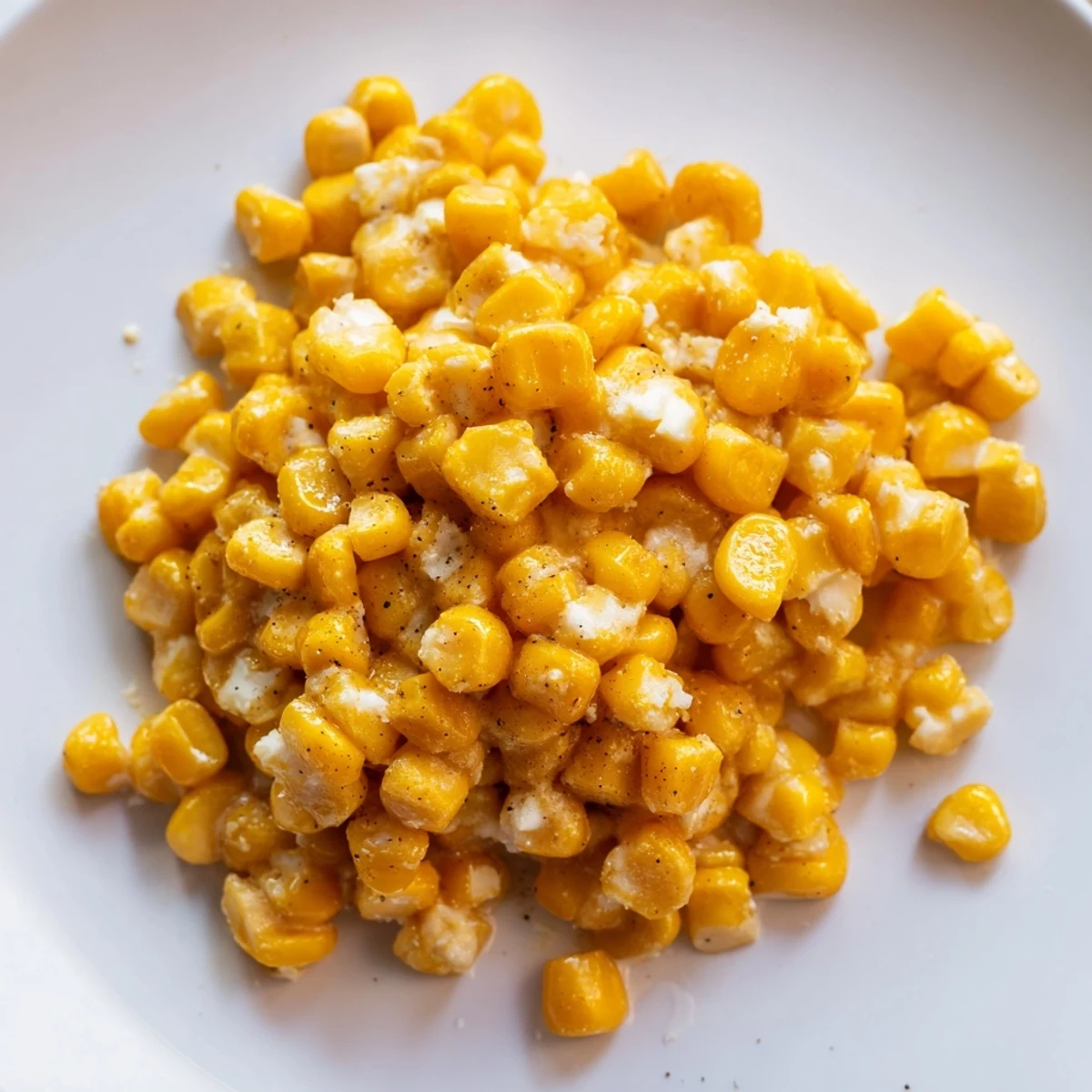 Creamy Honey Butter Skillet Corn sizzling in a pan, a comforting blend of sweet corn and rich butter.