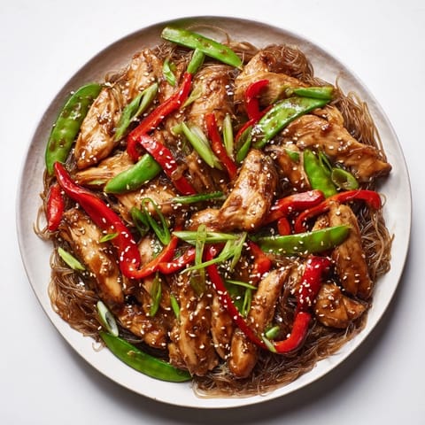 Mongolian Chicken with Noodles