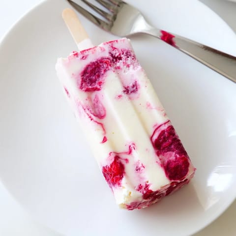 Raspberry Coconut Ice Pops