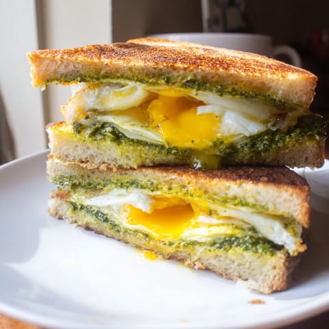 Pesto Egg Grilled Cheese