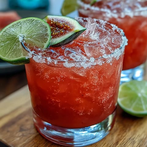 Best Guava Margarita cocktail with a Tajín rim, vibrant pink hue, lime wheel, and guava slice garnish, served in a rocks glass.