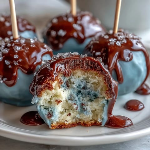 Festive robins egg blue cake pops with speckled chocolate coating, perfect for Easter dessert tables and spring celebrations.  