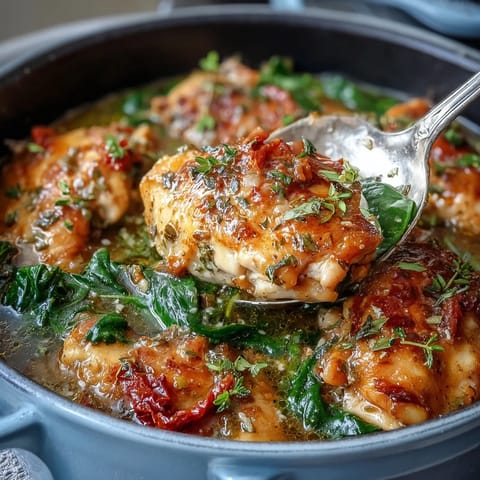 One-pot lemon orzo with chicken and spinach, a bright and creamy Mediterranean dinner.  