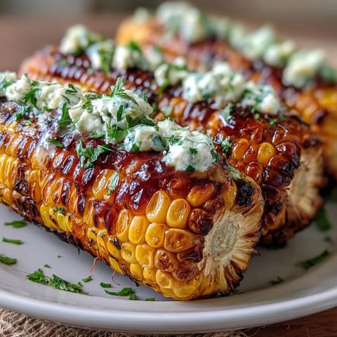 BBQ Corn with Herb Butter