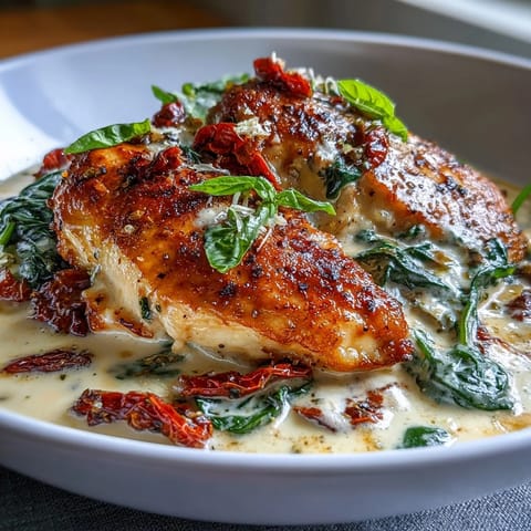 Creamy Tuscan Chicken Tomatoes