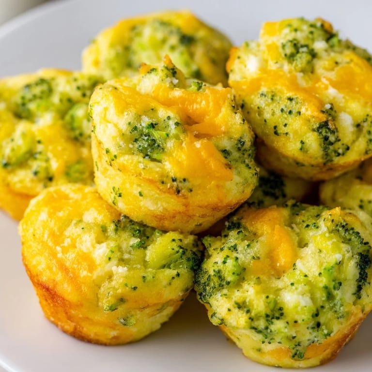 Melted cheese surrounds tender broccoli in these savory Cheesy Broccoli Casserole Bites, ideal for parties.