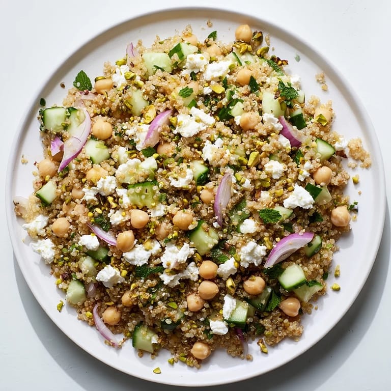 Imagine a vibrant bowl of Jennifer Aniston salad: chickpeas, herbs, feta, and crunchy nuts await your fork.