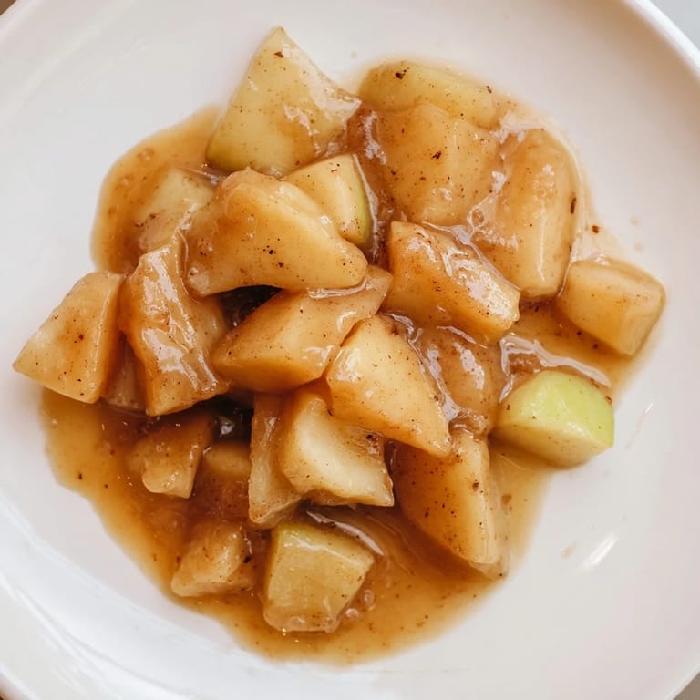 Enjoy a steaming bowl of Slow Cooker Stewed Apples, bursting with honey sweetness and subtle spices.