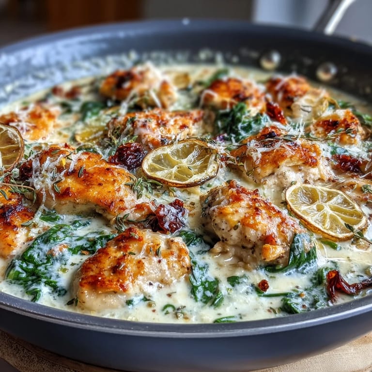 Easy lemon orzo with chicken and spinach, perfect for a quick and healthy spring dinner.