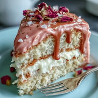 Elegant Bridal Shower Rosé Velvet Cake shines with a decadent gold drip.